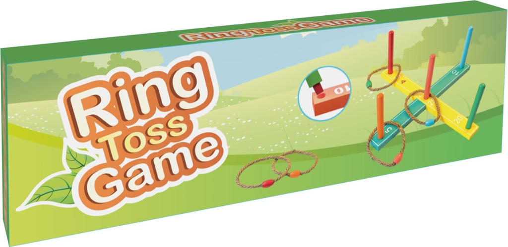 JUEGO LANZAMIENTO AROS MADERA