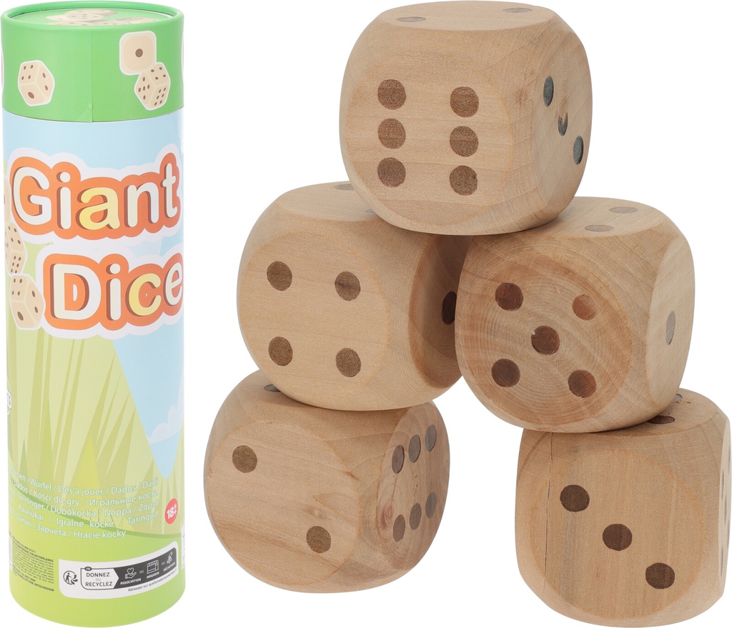 JUEGO DADOS XL MADERA