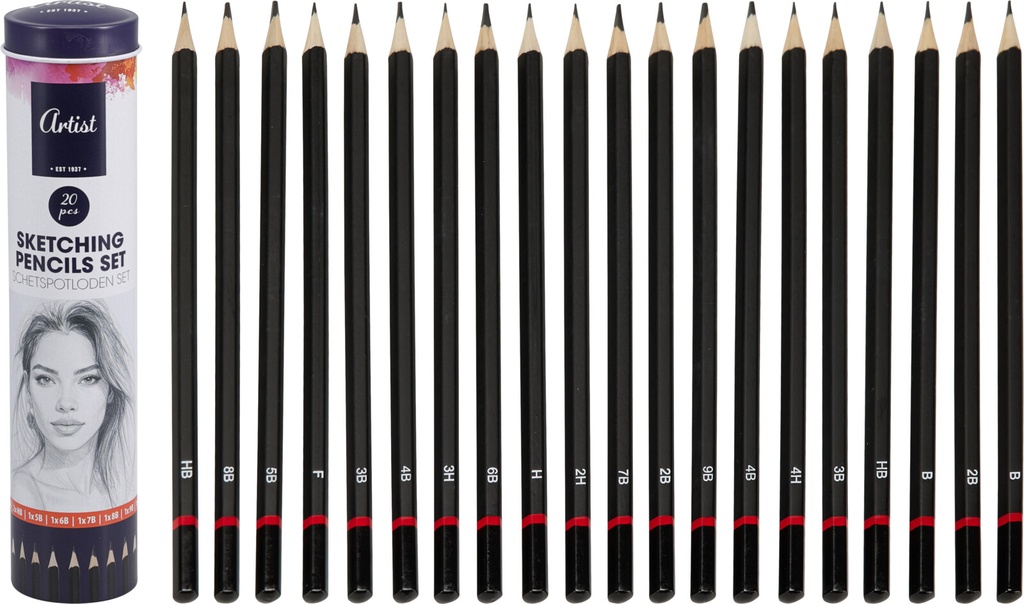 SET LAPICES SKETCHING 20U