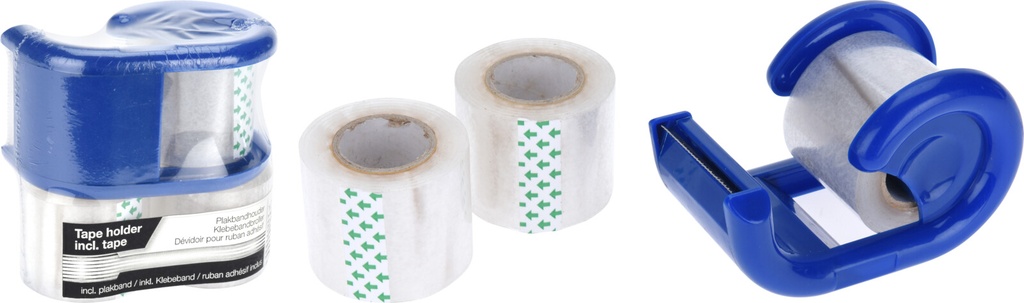 CINTA ADHESIVA ANCHA C/PORTARROLLOS