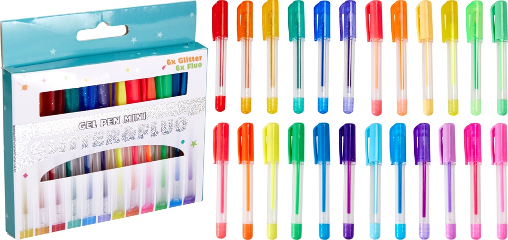 MINI BOLIGRAFOS GEL 12U