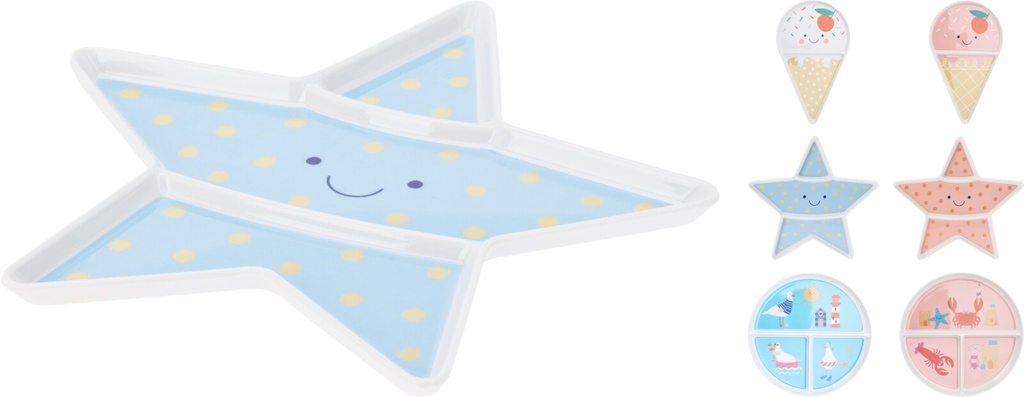 PLATO MELAMINA FORMAS NIÑOS