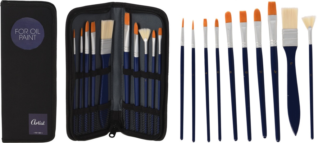 PINCELES PARA OLEO EN ESTUCHE