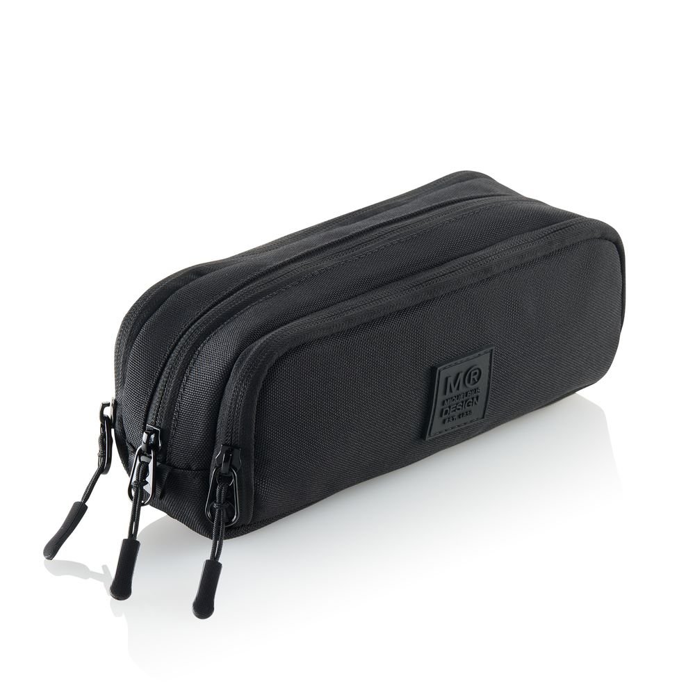 PORTATODO TRIPLE ORGANIZADOR RECICLADO RAW NEGRO