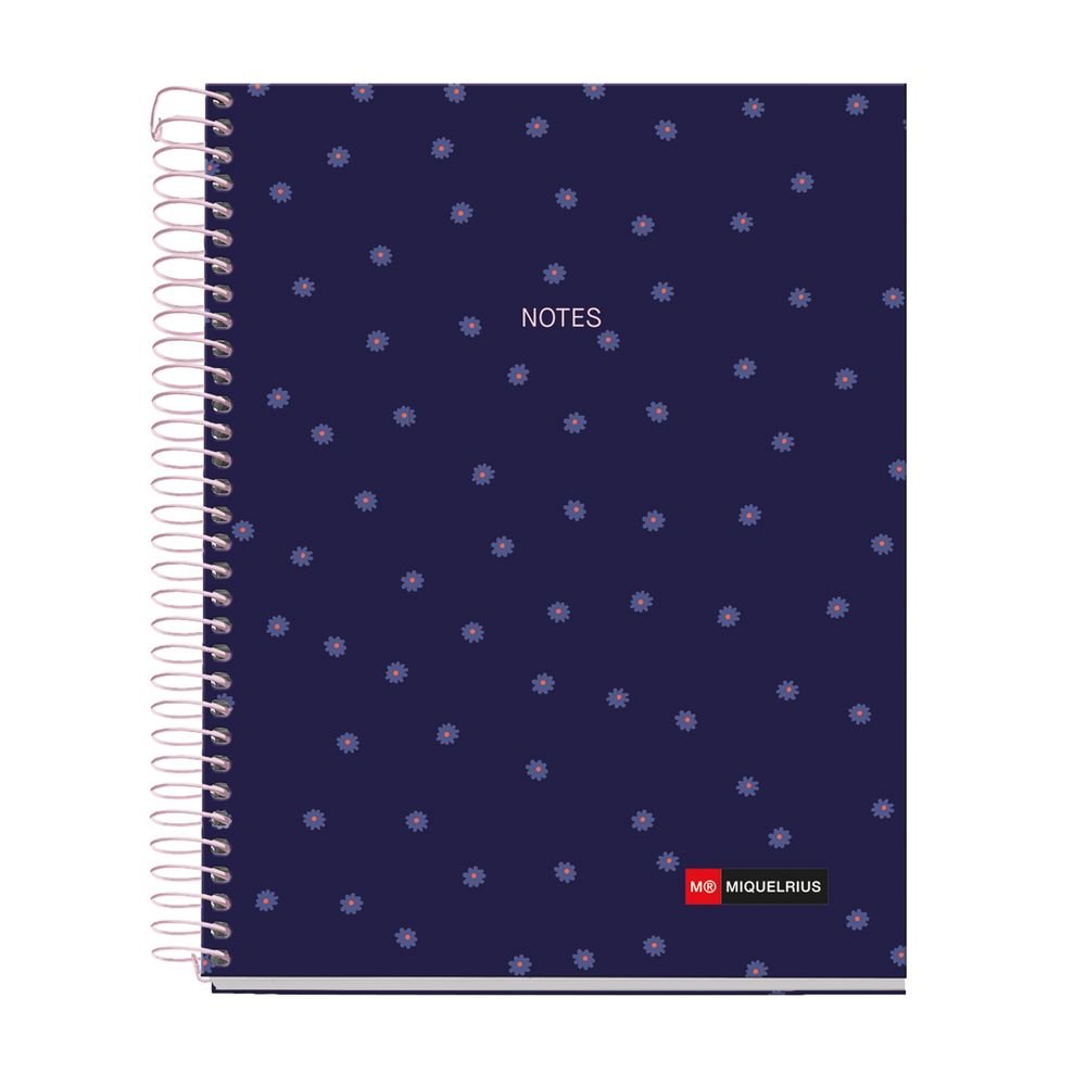 NOTEBOOK A5 120H 4COL CUADROS 5X5 70GR SPRING DAWN