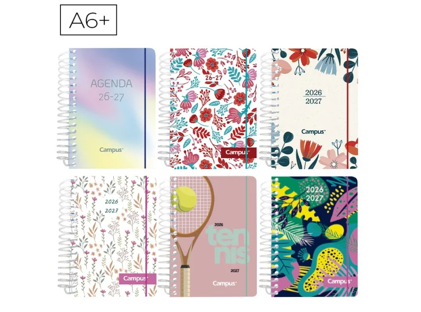 AGENDA ESCOLAR 2026 CAMPUS A6+T.PP FANTASIA DP