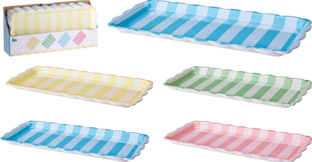 BANDEJA DE SERVIR MELAMINE RAYAS