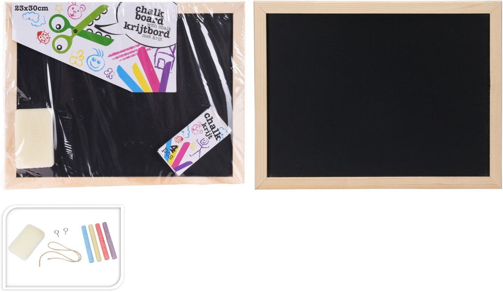 CHALKBOARD 30X23CM WITH CHALK