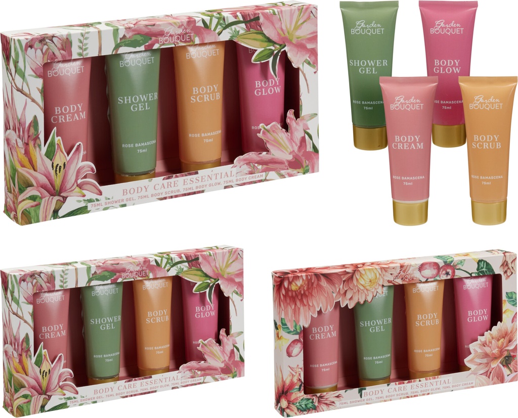 SET BAÑO 4PCS 27X14CM 2ASS