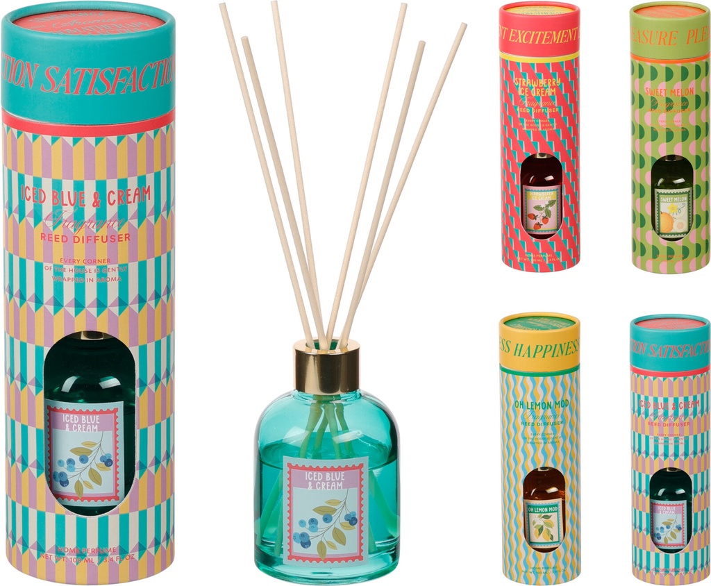 SET DIFUSOR MIKADO 100ML 4 AROMAS