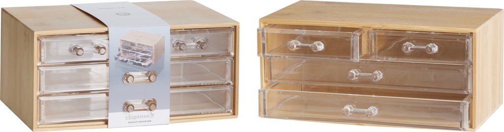 ORGANIZADOR BAMBU MAQUILLAJE/ ESCRITORIO