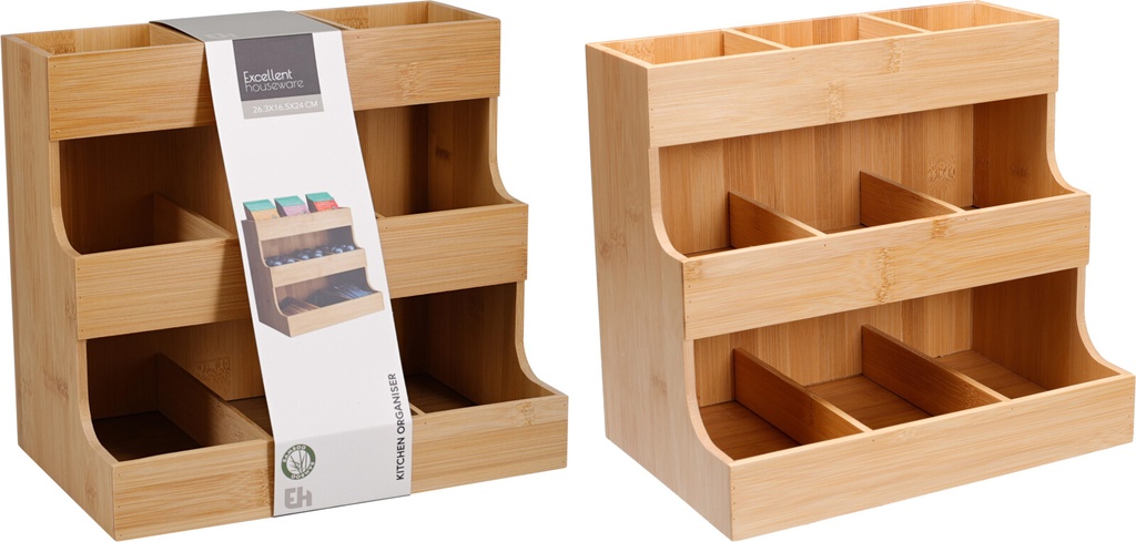 ORGANIZADOR DE COCINA/ ESCRITORIO BAMBU