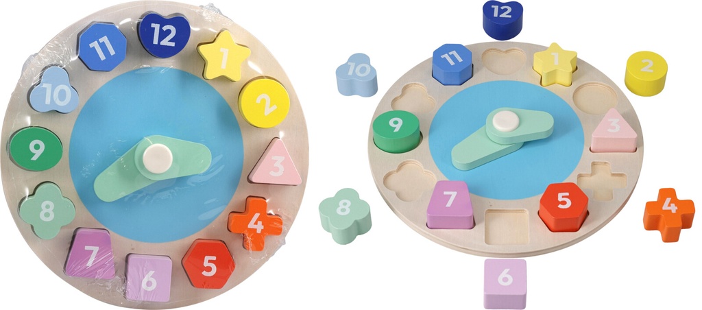 RELOJ HORA DE MADERA