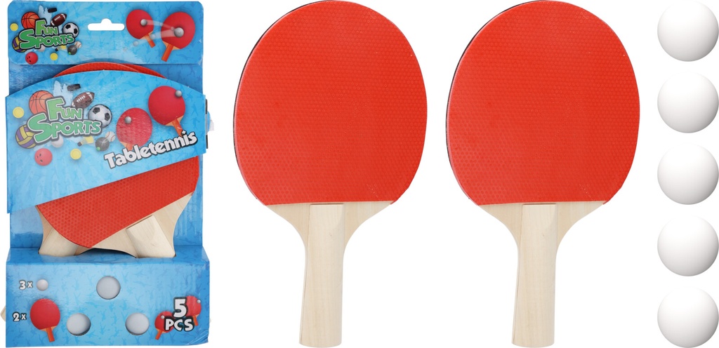 JUEGO DE TENIS DE MESA DE 5 PIEZAS