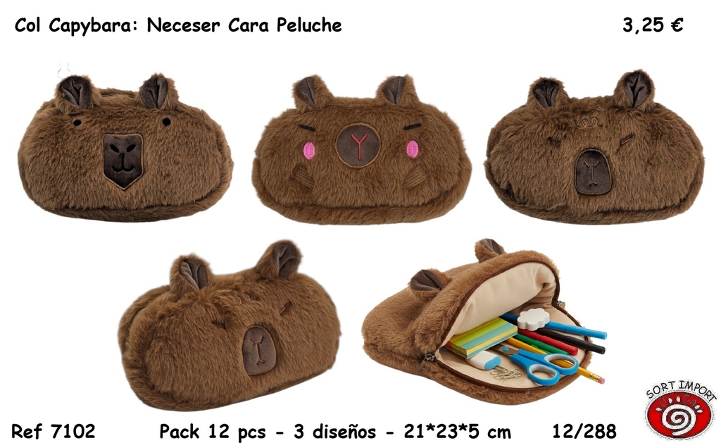 COL CAPYBARA: NECESER CARA PELUCHE
