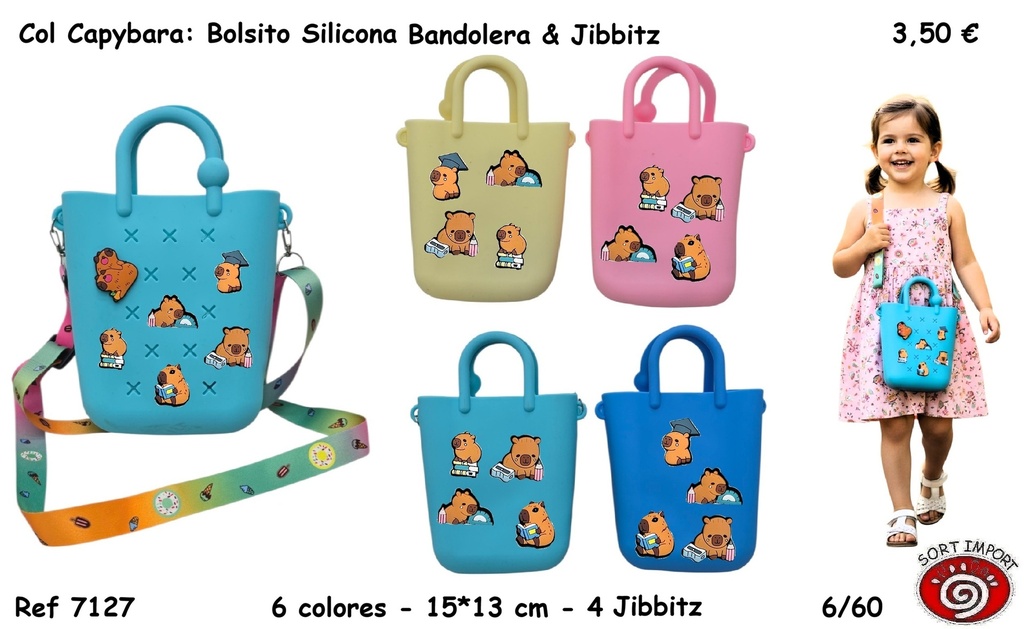 COL CAPYBARA: BOLSITO SILICONA&JIBBITZ