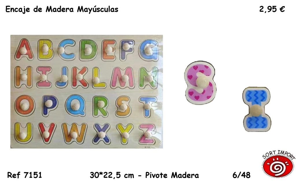 ENCAJE MADERA MAYUSCULAS