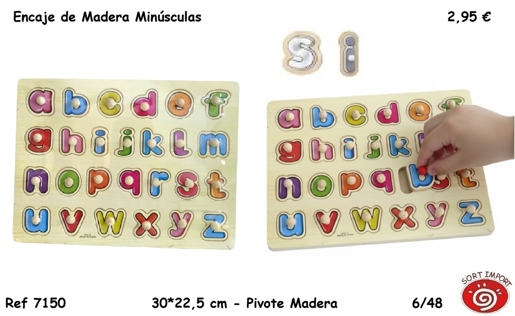 ENCAJE DE MADERA MINUSCULAS