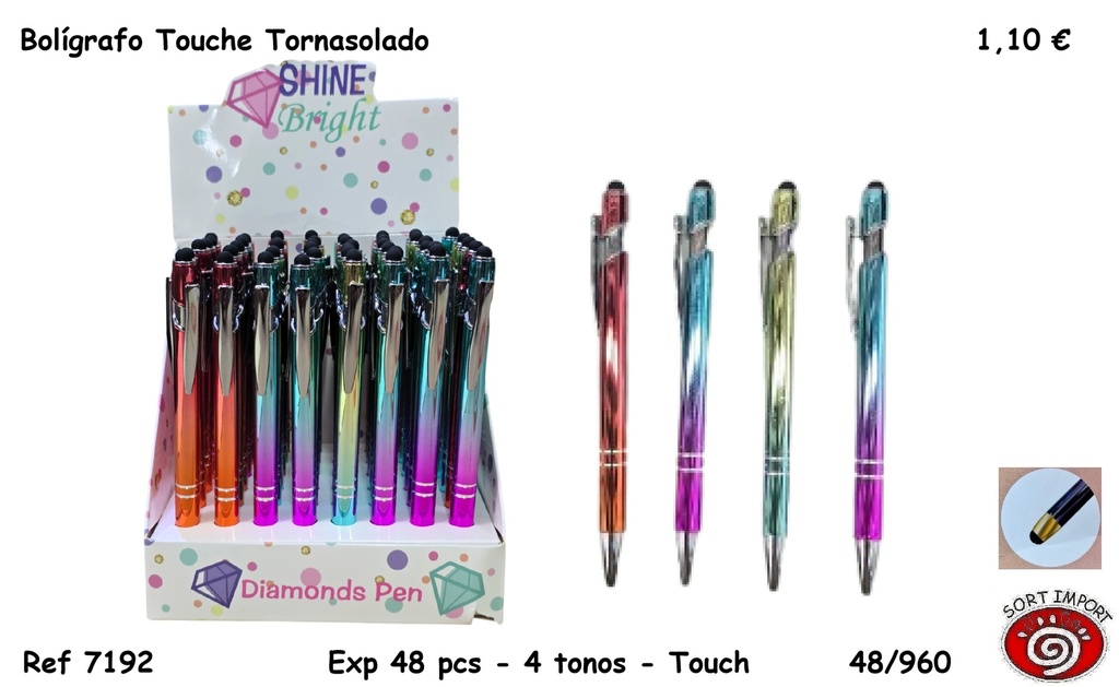 BOLIGRAFO TOUCH TORNASOLADO