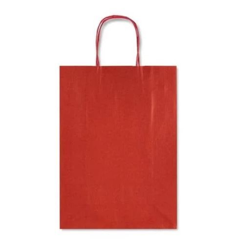 BOLSA KRAFT ALLEGRA COLOR ROJO 36X12X41CM