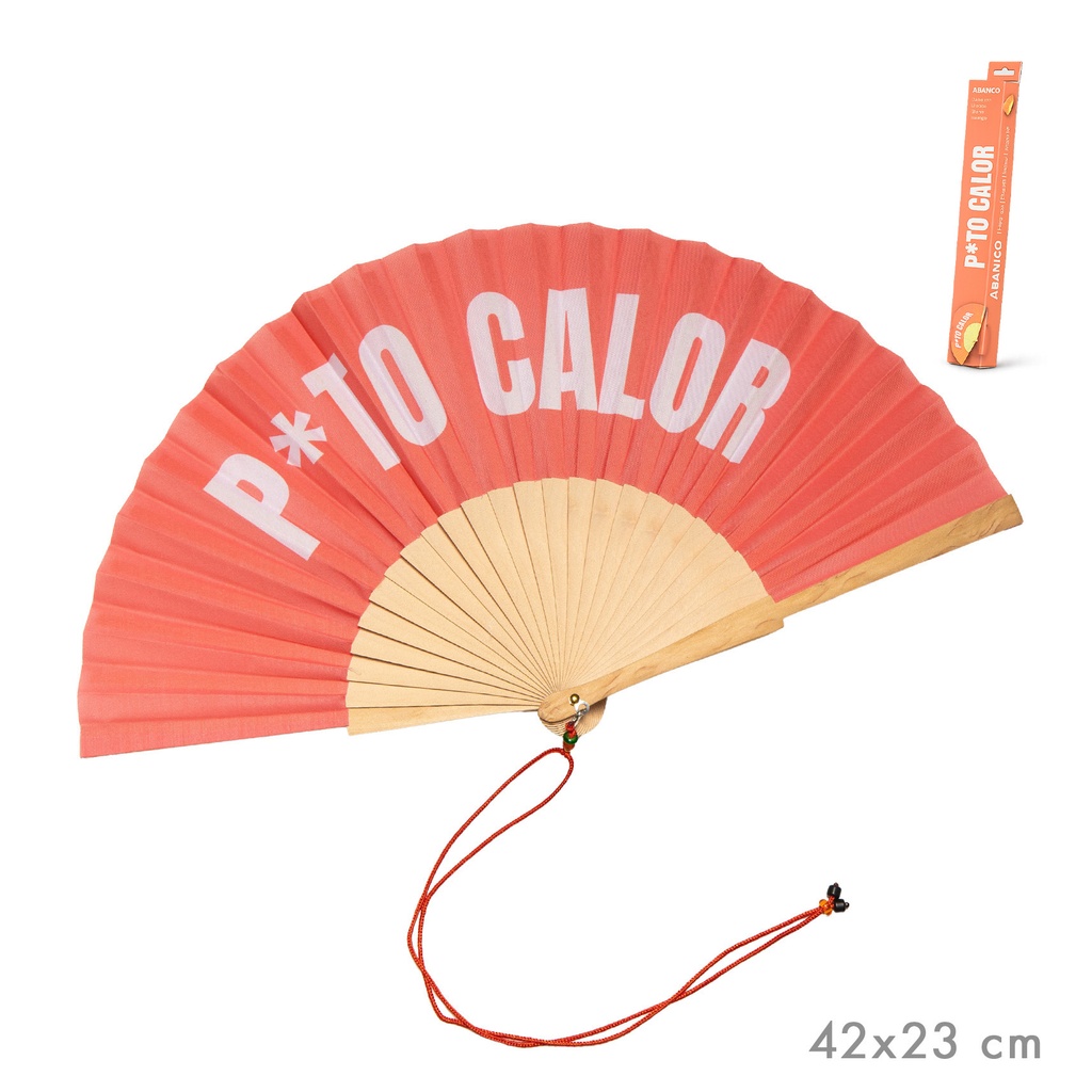 ABANICO P*TO CALOR CORAL