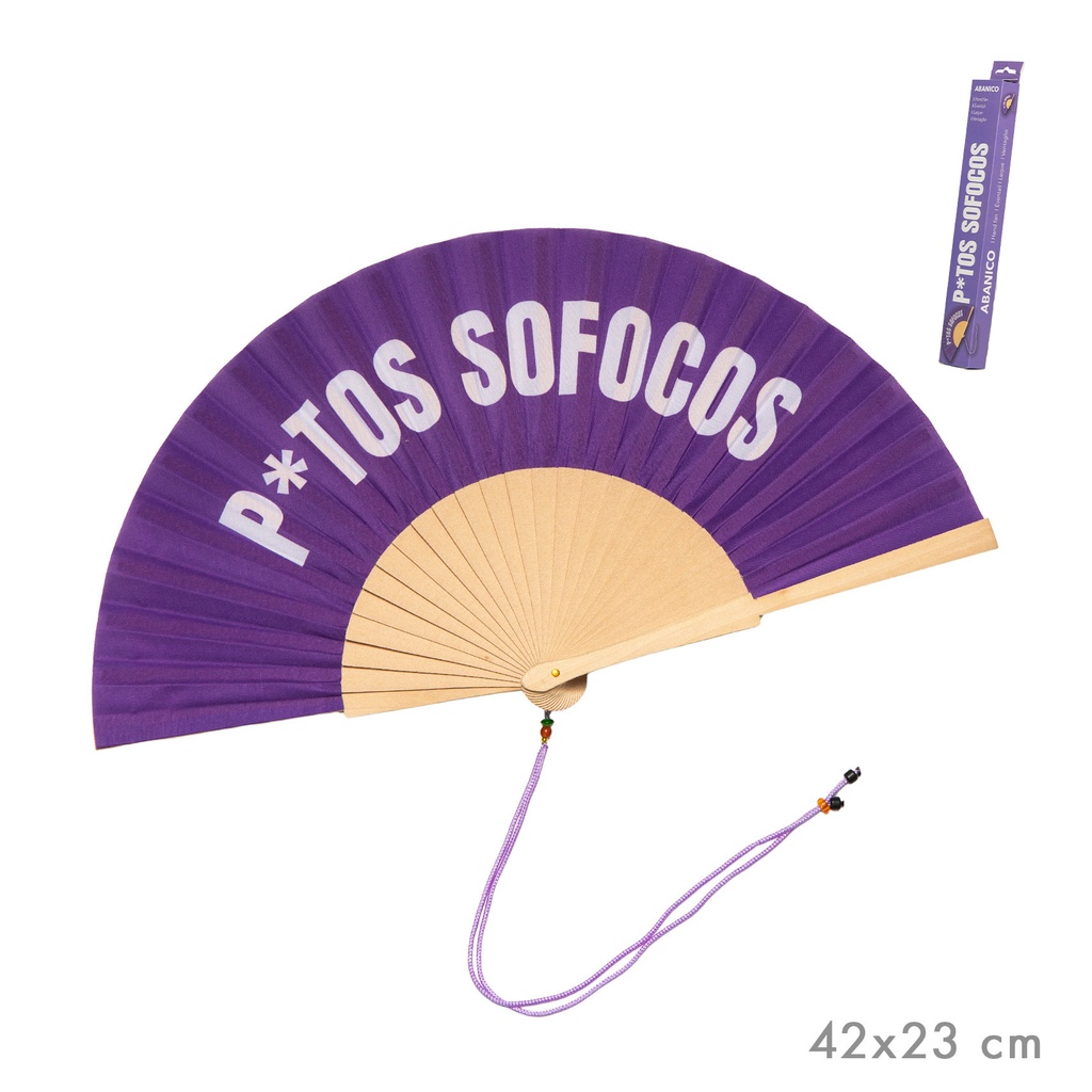 ABANICO SOFOCOS LILA