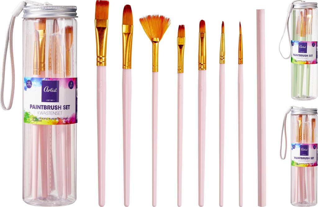 SET 8 PINCELES CON LAPIZ 2MOD
