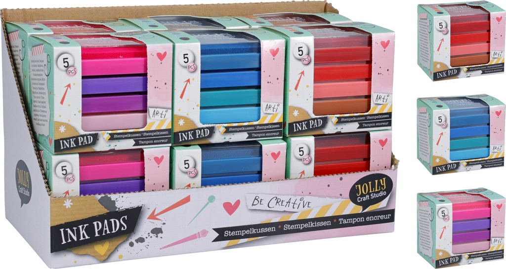 TAMPON TINTA SET 5 SURT.