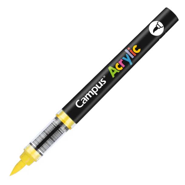 ROTULADORES ACRILICOS CAMPUS ACRYLIC P.PINCEL CAJA 8 UD. AMARILLO