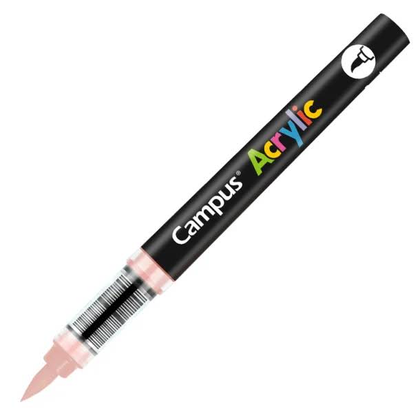 ROTULADORES ACRILICOS CAMPUS ACRYLIC PUNTA PINCEL CAJA 8 UD. CARNE