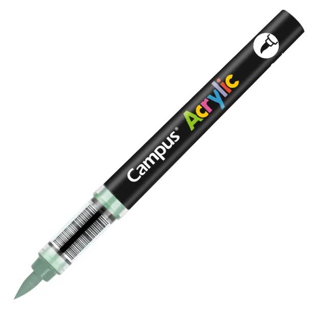 ROTULADORES ACRILICOS CAMPUS ACRYLIC PUNTA PINCEL CAJA 8 UD. VERDE LICHEN