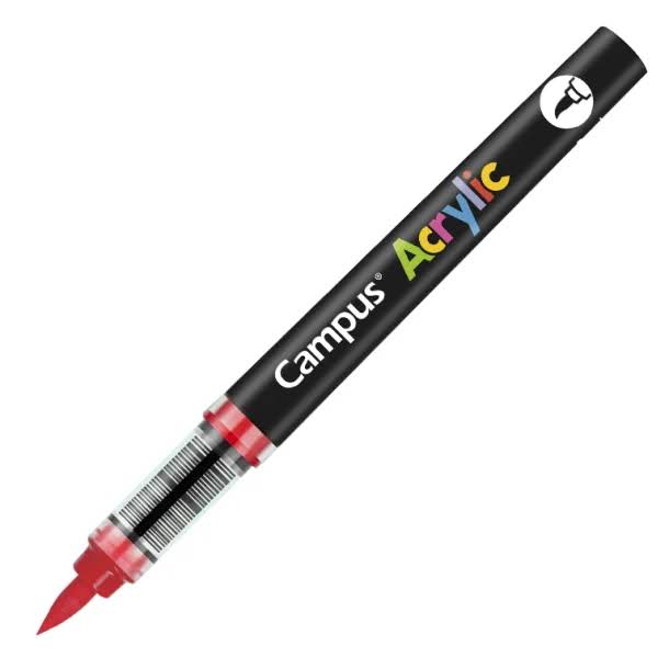 ROTULADORES ACRILICOS CAMPUS ACRYLIC P.PINCEL CAJA 8 UD. ROJO