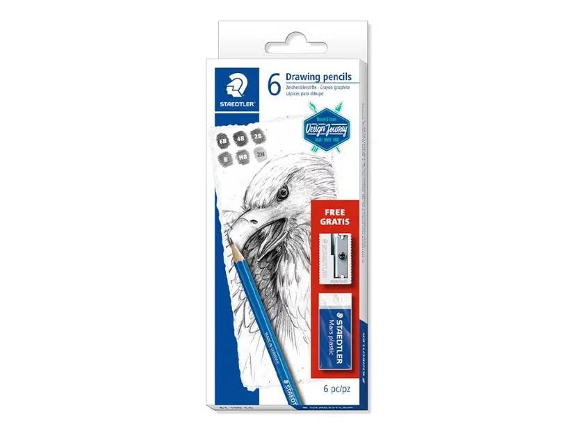 LÁPICES DE DIBUJO STAEDTLER MARS LUMOGRAPH 100 CAJA 6 UD.