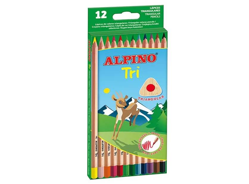 LAPICES DE COLORES ALPINO TRI 12 COLORES