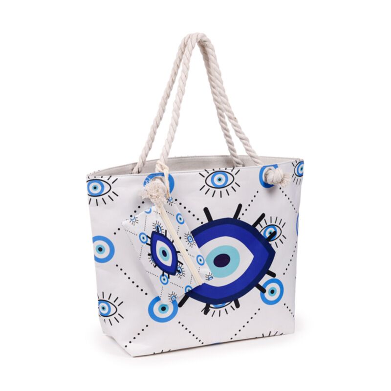 BOLSO TELA OJO TURCO BLANCO BBAG12