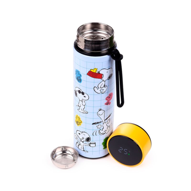 BOTELLA TERMO/TERMÓMETRO SNOOPY 450ML