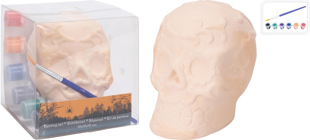 CALAVERA PARA PINTAR HALLOWEEN
