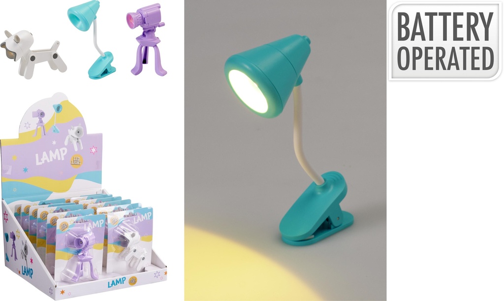 LUZ DE LECTURA CON PINZA