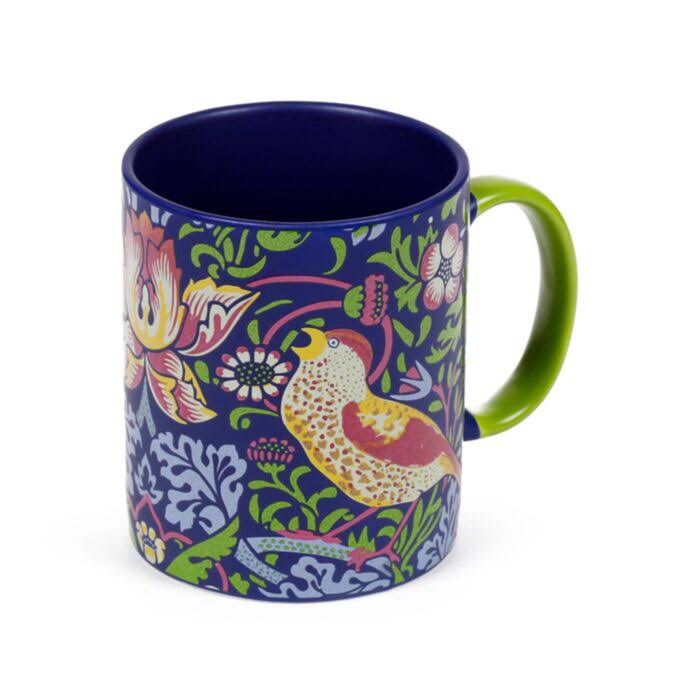 TAZA DE PORCELANA WILLIAM MORRIS "STRAWBERRY THIEF"