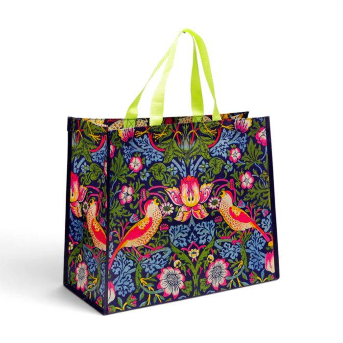 BOLSA DE LA COMPRA REUTILIZABLE WILLIAM MORRIS "STRAWBERRY THIEF"