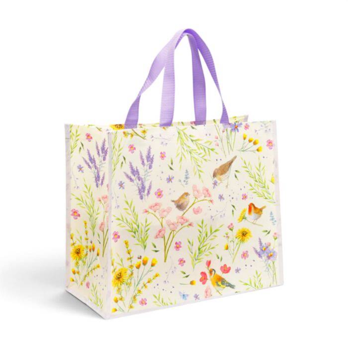 BOLSA DE LA COMPRA REUTILIZABLE JAN PASHLEY WINGS & WILDFLOWERS