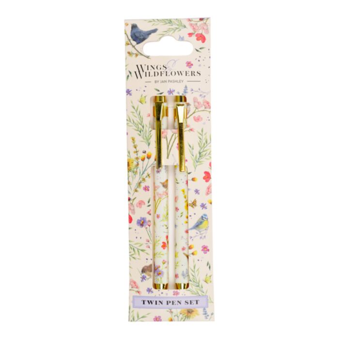 SET DE 2 BOLIGRAFOS JAN PASHLEY WINGS AND WILDFLOWERS