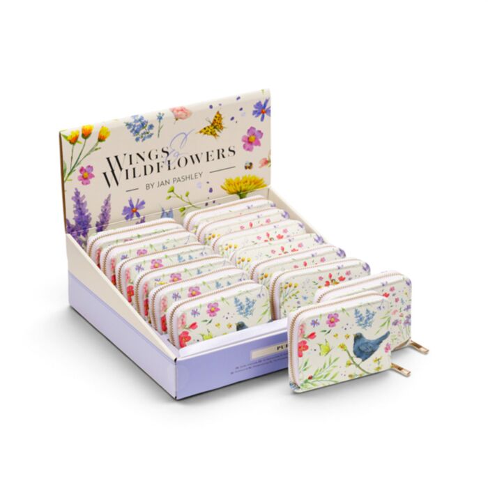 CARTERA CON CREMALLERA JAN PASHLEY WINGS & WILDFLOWERS