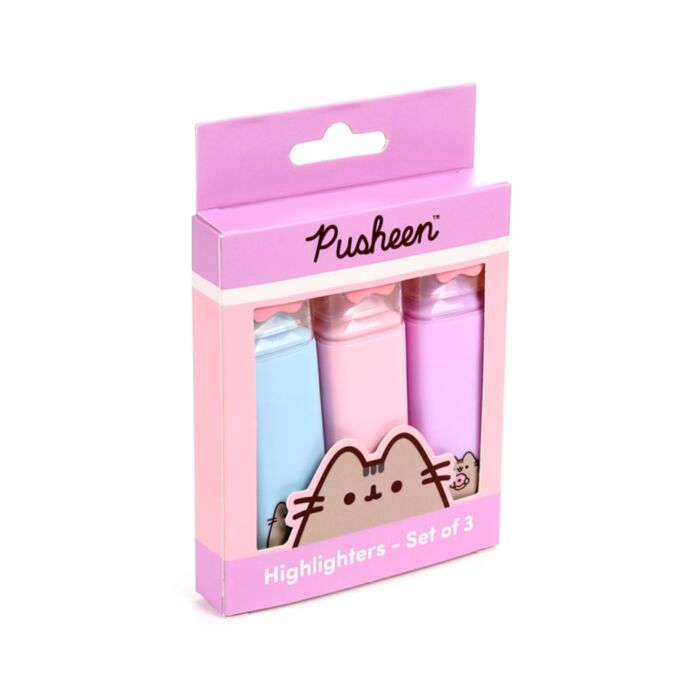 SET DE 3 SUBRAYADORES GATO PUSHEEN
