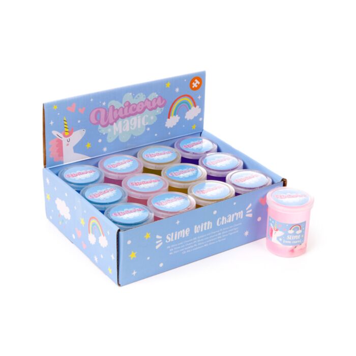 SLIME RUIDOSO CON CHARMS DE UNICORNIO MAGICO