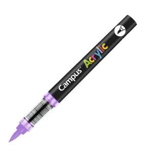 ROTULADORES ACRILICOS CAMPUS ACRYLIC PUNTA PINCEL CAJA 8 UD. VIOLETA CLARO