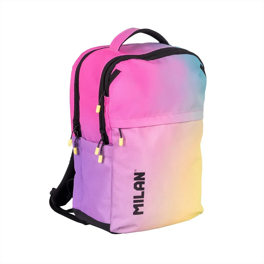 MOCHILA ESCOLAR CAP.25L SUNSET NEGRA MILAN