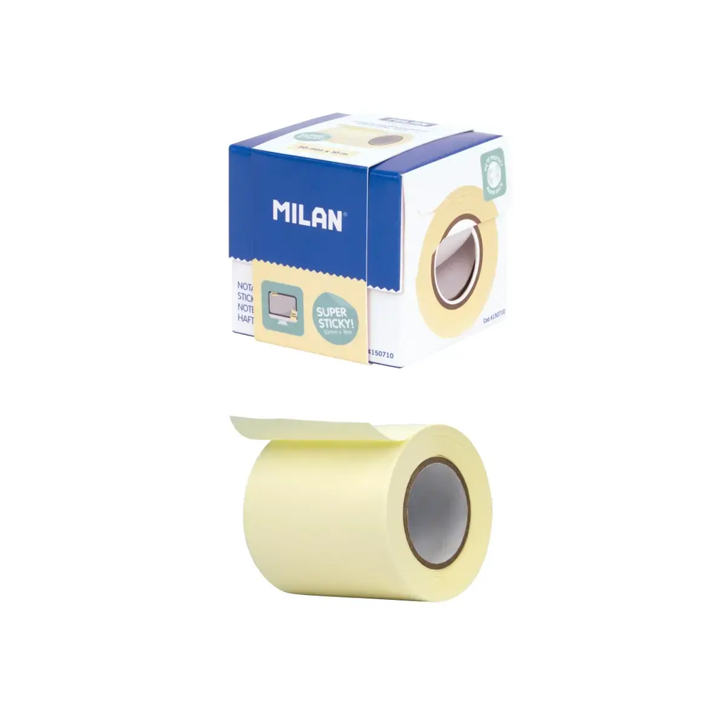 DISPENSADOR ROLLO NOTAS ADHESIVAS AMARILLAS
