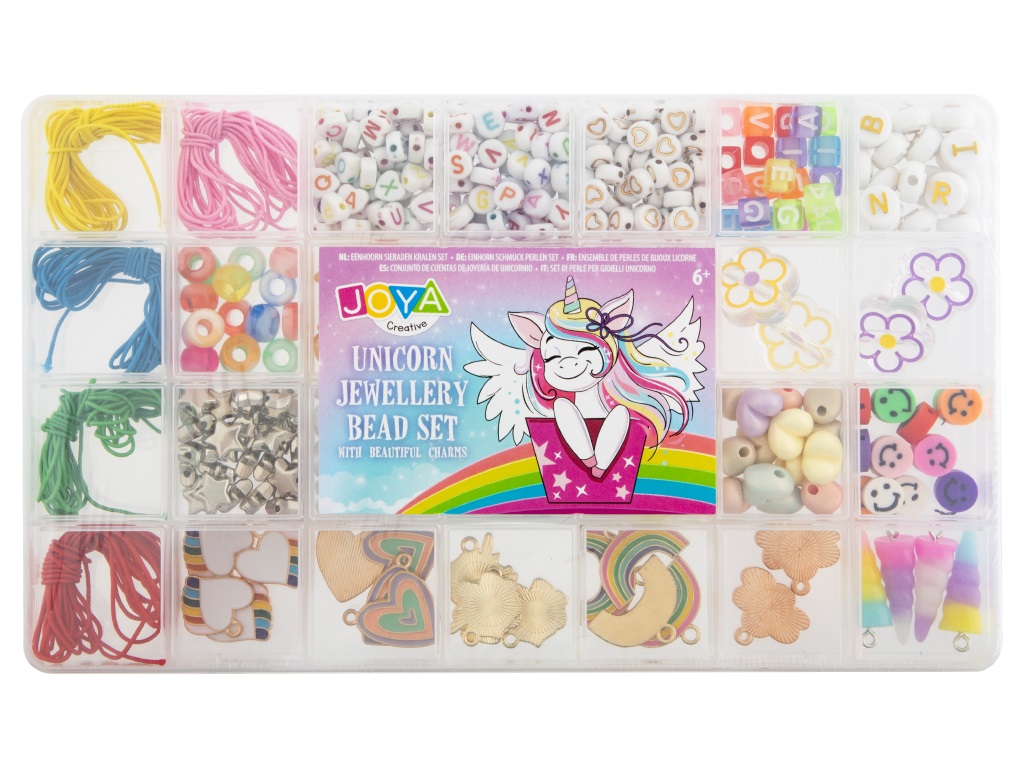 CUENTAS/ABALORIOS UNICORNIO CON CHARMS