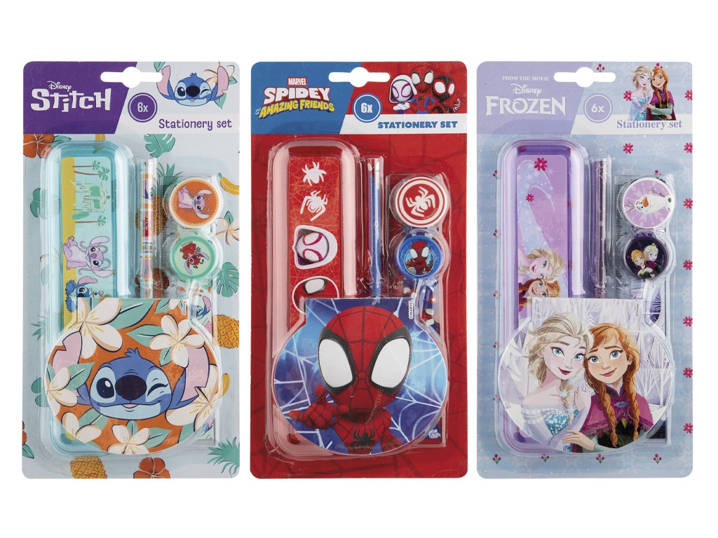 SET ESCOLAR 6 PIEZAS LICENCIAS